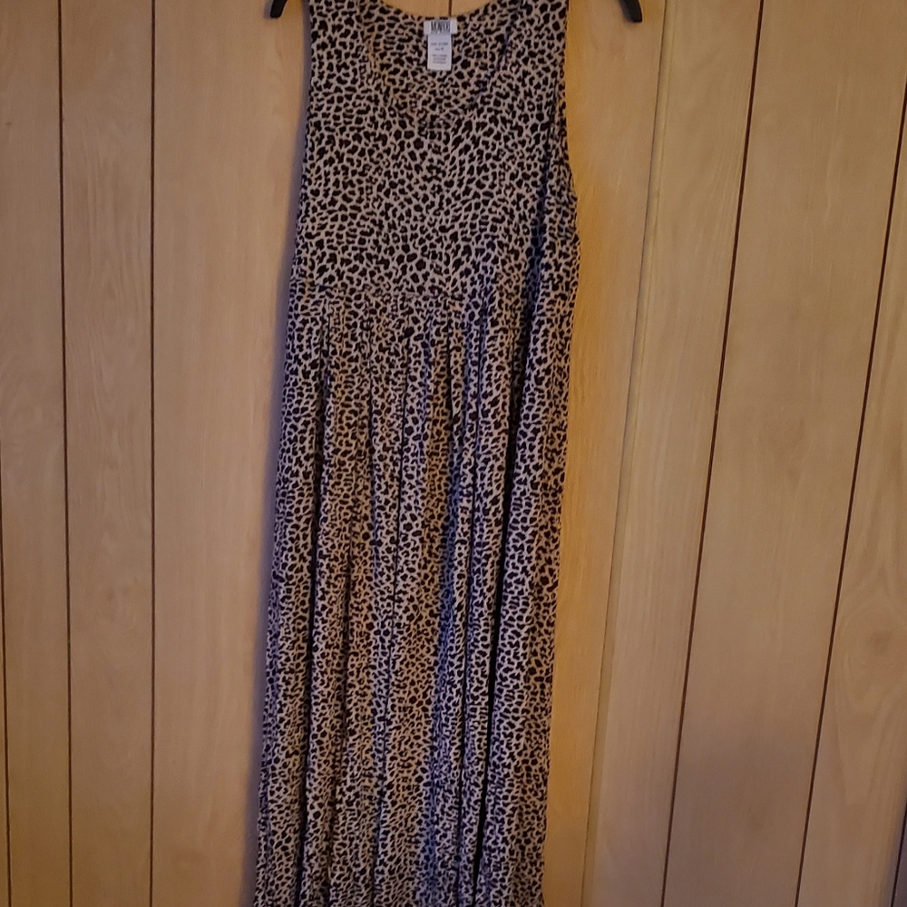 Long summer tiger pattern dress